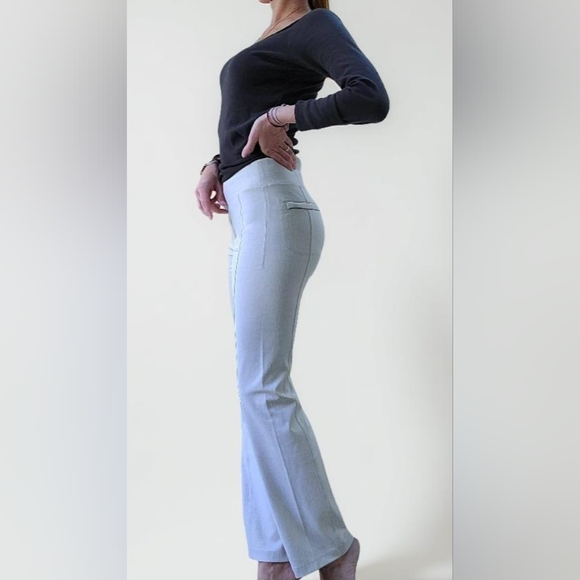 Athleta Stone Colored Slight Flare Pull On Pants Size S - Picture 4 of 9
